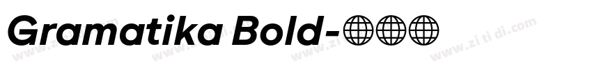 Gramatika Bold字体转换